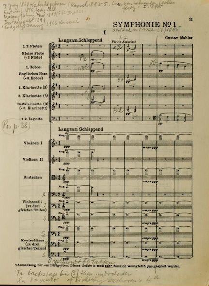 Symphony No. 1, first page