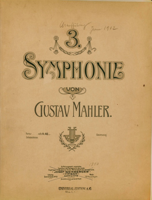 Title Page Mahler's Third Symphony